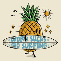 Work Sucks, Go Surfing Cropped Hoodie | Artistshot