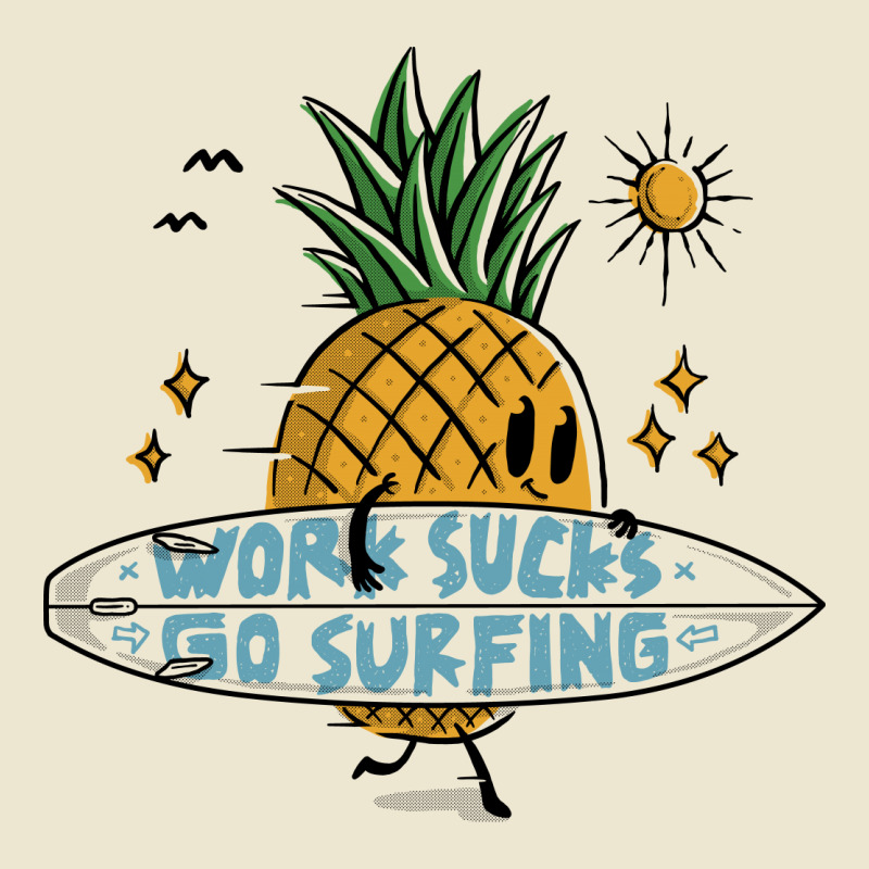 Work Sucks, Go Surfing Cropped Hoodie by Quilimo | Artistshot