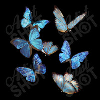 Blue Morpho Butterfly Swarm Lepidoptera Entomology Adjustable Cap | Artistshot