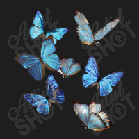 Blue Morpho Butterfly Swarm Lepidoptera Entomology Classic T-shirt | Artistshot