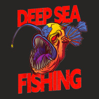 Deep Sea Fishing Anglerfish Deep Sea Monster Ladies Fitted T-shirt | Artistshot