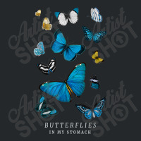 Butterflies In My Stomach Blue Butterfly Soft Aesthetic Crewneck Sweatshirt | Artistshot