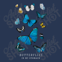 Butterflies In My Stomach Blue Butterfly Soft Aesthetic Men Denim Jacket | Artistshot