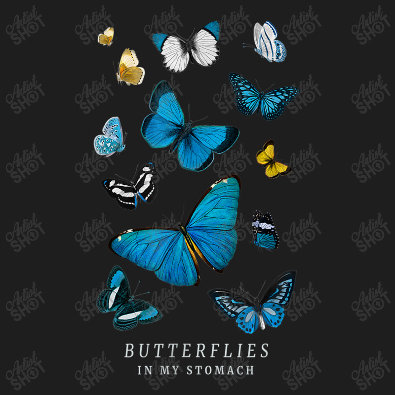 Butterflies In My Stomach Blue Butterfly Soft Aesthetic Classic T-shirt | Artistshot