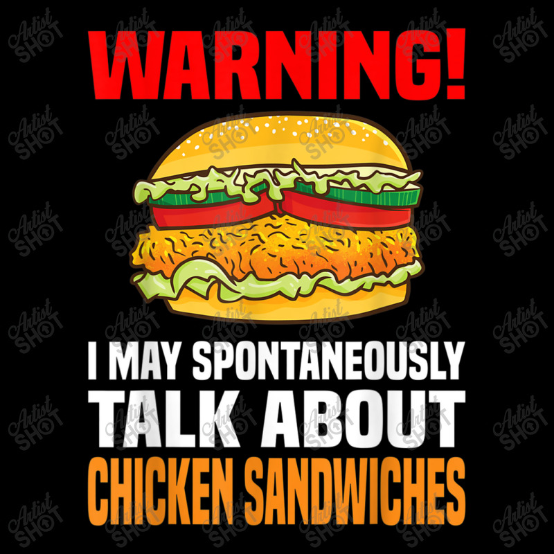 Chicken Sandwich  Funny Talk About Chicken Burgers Women's V-Neck T-Shirt by MarquesDesign | Artistshot