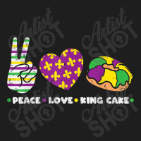 Peace Love King Cake Funny Mardi Gras Party Carnival Gift Day Gift Classic T-shirt | Artistshot