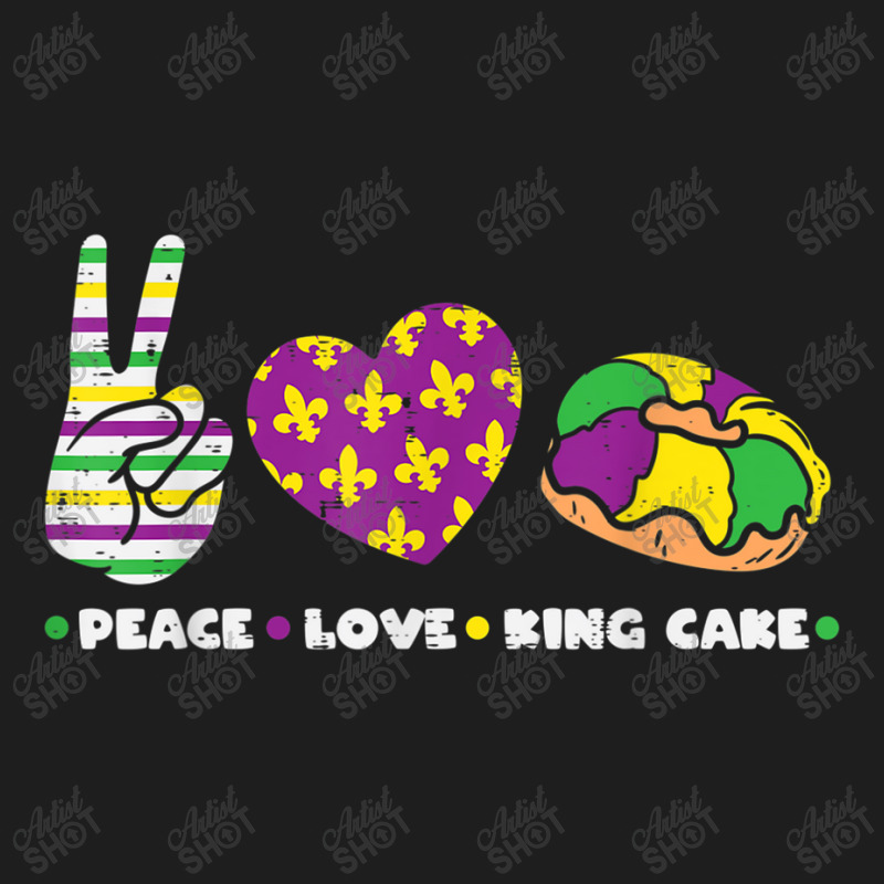 Peace Love King Cake Funny Mardi Gras Party Carnival Gift Day Gift Classic T-shirt | Artistshot