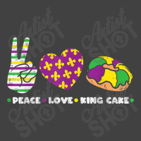 Peace Love King Cake Funny Mardi Gras Party Carnival Gift Day Gift Vintage T-shirt | Artistshot