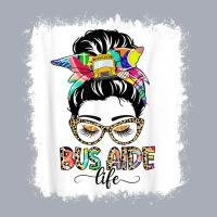 Bus Aide Life Messy Bun Women Leopard Bus Aide Gifts T Shirt Tank Dress | Artistshot