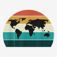 Retro World Map Cool Vintage Sunset World Globe Cartography T Shirt Adjustable Cap | Artistshot