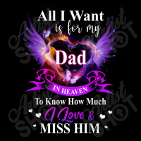 Angle Dad In Heaven I Love Shirt Cropped Hoodie | Artistshot