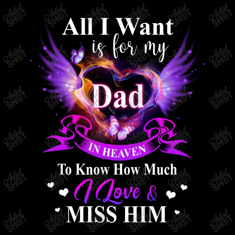 Angle Dad In Heaven I Love Shirt Cropped Hoodie by Jeremy_Hutson | Artistshot