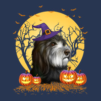 Holiday 365 Halloween Catalan Sheepdog Dog Pumpkin Men Denim Jacket | Artistshot