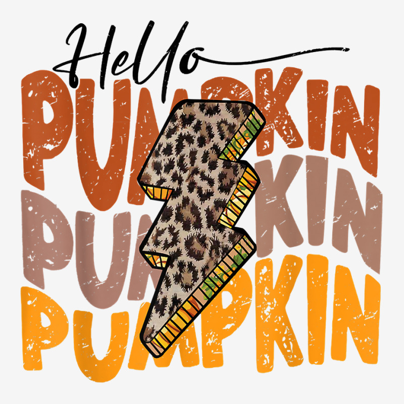 Hello Pumpkin Lightning Bolt Retro Leopard Western Fall Gift T Shirt Classic T-shirt by pickengtwrentv | Artistshot