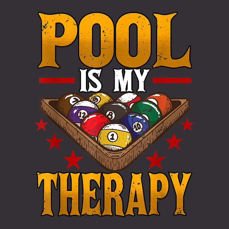 Mens Pool Is My Therapy Billiards Player Snooker T Shirt Vintage Hoodie | Artistshot