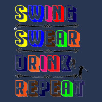 Swing Swear Drink Repeat Golf Love Design Men Denim Jacket | Artistshot