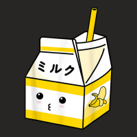 Cute Banana Milk Shake Kawaii Japanese Anime Fan Gift Yellow T Shirt Ladies Fitted T-shirt | Artistshot