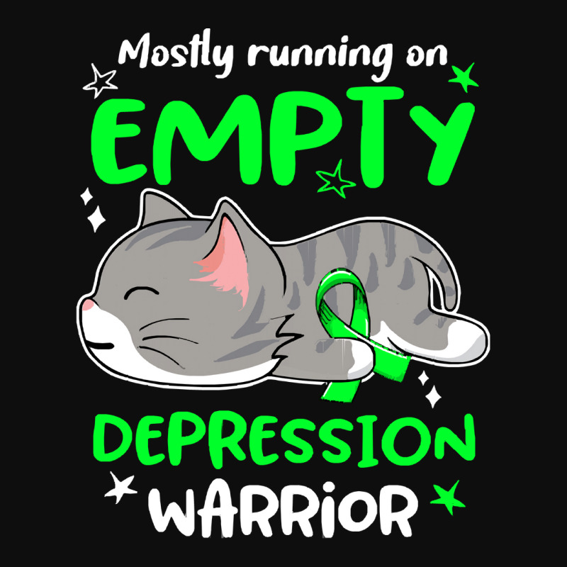 Depression Awareness T  Shirt Mostly Running On Empty Depression Warri Crop Top by thaddeuscassin860 | Artistshot