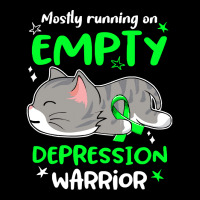 Depression Awareness T  Shirt Mostly Running On Empty Depression Warri Maternity Scoop Neck T-shirt | Artistshot