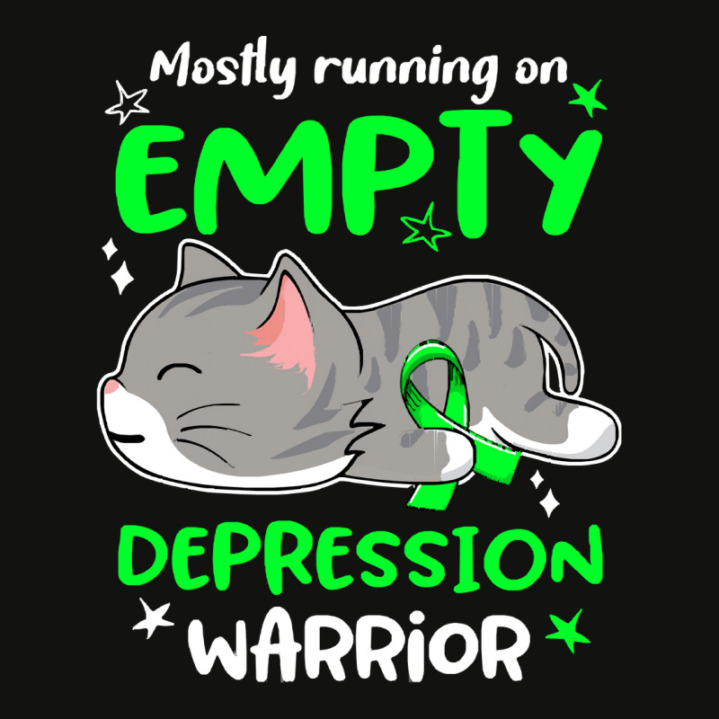 Depression Awareness T  Shirt Mostly Running On Empty Depression Warri Scorecard Crop Tee by thaddeuscassin860 | Artistshot