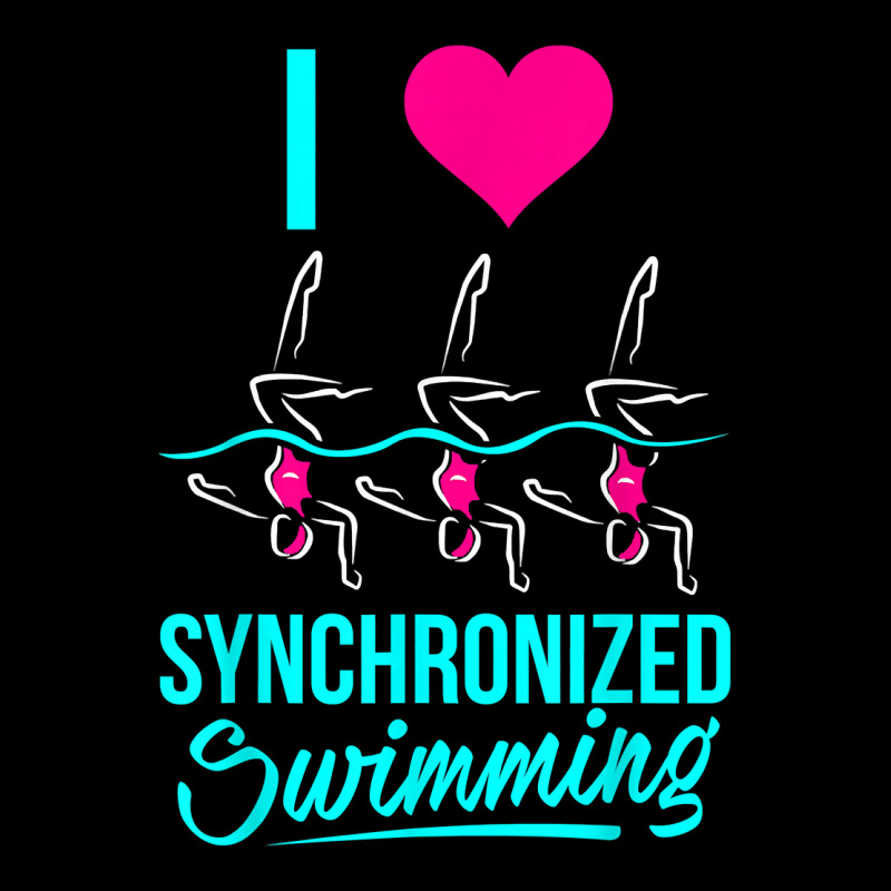 I Love Synchronized Swimming T Shirt Cropped Sweater by sanermjtaven | Artistshot