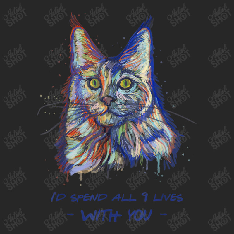 I'd Spend All 9 Lives With You   Cute Maine Coon Cat T Shirt Men's T-shirt Pajama Set by Jeremy_Hutson | Artistshot