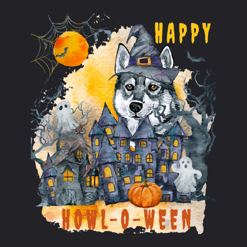 Siberian Husky Halloween T  Shirt Siberian Husky Happy Howl O Ween Gho Youth Tee by nancybackground | Artistshot