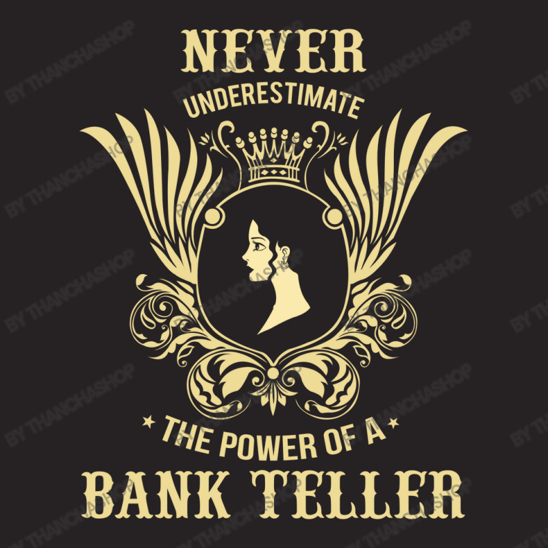 Never Underestimate The Power Of A Bank Teller Vintage Cap by thanchashop | Artistshot