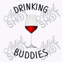 Drinking Buddies Wine Glasses Vector Tank Top | Artistshot