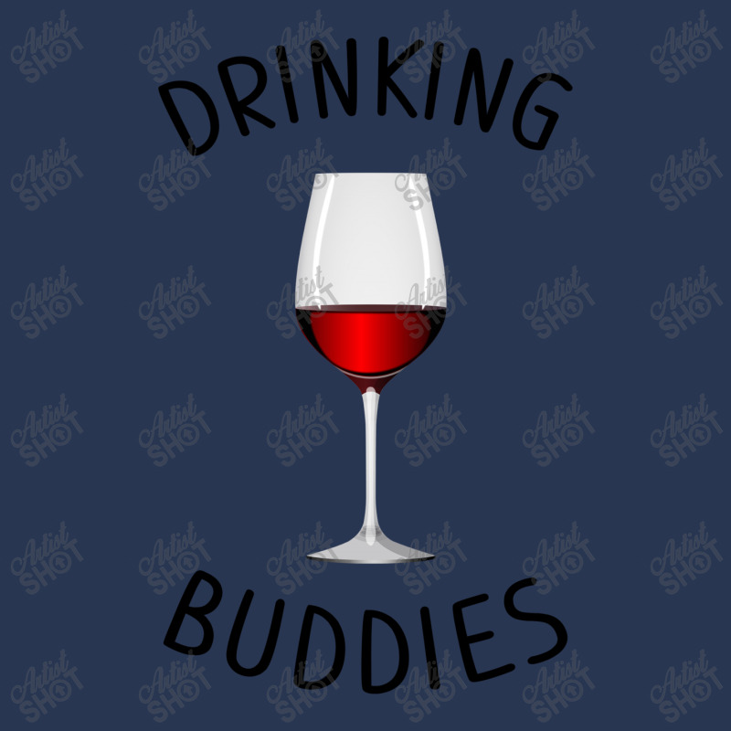 Drinking Buddies Wine Glasses Vector Men Denim Jacket by Artees Artwork | Artistshot