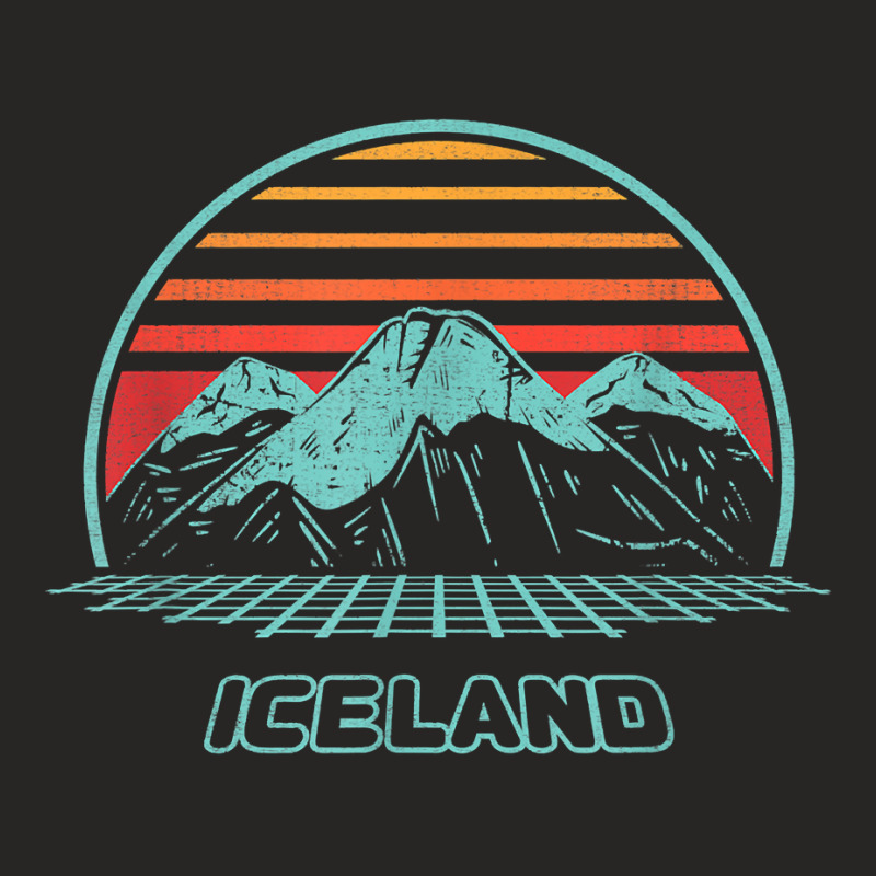 Iceland Retro Vintage 80s Style T Shirt Ladies Fitted T-Shirt by crudobdorrellat | Artistshot