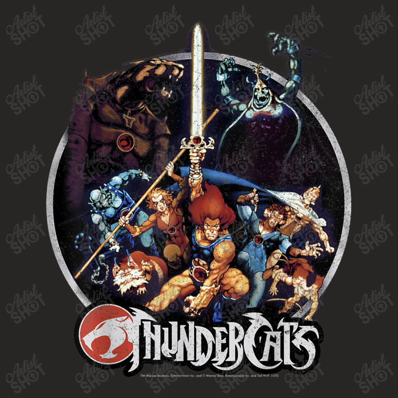 Thundercats Group Shot Vintage Circle T Shirt Ladies Fitted T-Shirt by Jeremy_Hutson | Artistshot