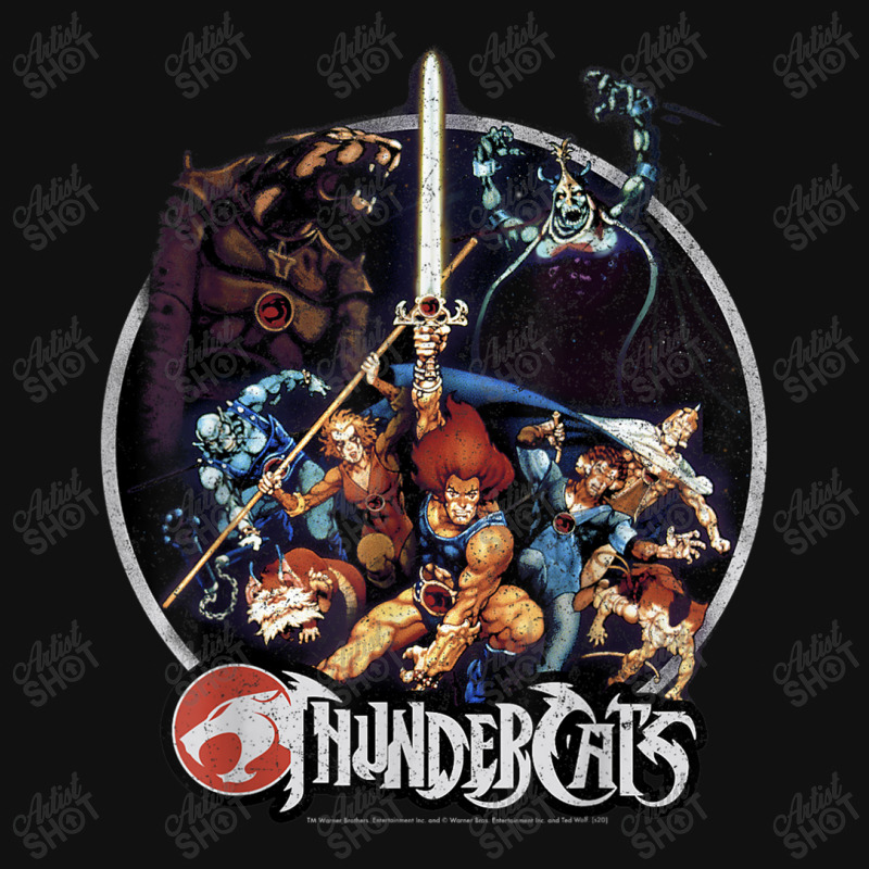 Thundercats Group Shot Vintage Circle T Shirt Baby Bibs by Jeremy_Hutson | Artistshot