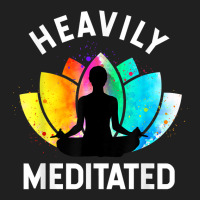 Heavily Meditated   Funny Meditation & Yoga Gift T Shirt Ladies Polo Shirt | Artistshot