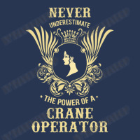 Never Underestimate The Power Of A Crane Operator Men Denim Jacket | Artistshot