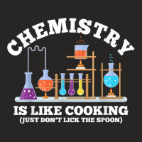 Science Humor Chemistry Is Like Cooking Don't Lick The Spoon T Shirt Ladies Fitted T-shirt | Artistshot