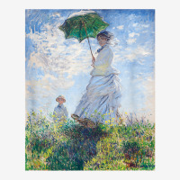 Monet's Woman With A Parasol  Modern Art Famous Painting T Shirt Adjustable Cap | Artistshot