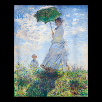 Monet's Woman With A Parasol  Modern Art Famous Painting T Shirt Kids Cap | Artistshot