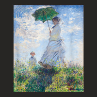 Monet's Woman With A Parasol  Modern Art Famous Painting T Shirt Ladies Fitted T-shirt | Artistshot