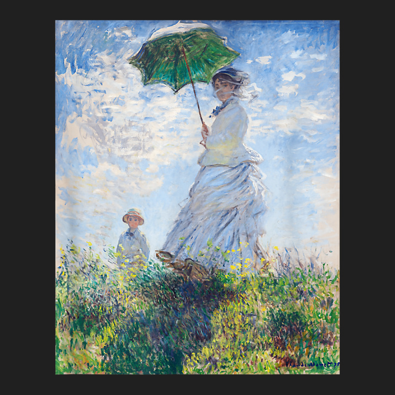 Monet's Woman With A Parasol  Modern Art Famous Painting T Shirt Ladies Polo Shirt by koleuuwla | Artistshot