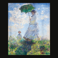 Monet's Woman With A Parasol  Modern Art Famous Painting T Shirt Scorecard Crop Tee | Artistshot