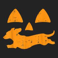 Pumpkin Eyes Dachshund Funny Halloween Jack O Lantern Dog T Shirt 3/4 Sleeve Shirt | Artistshot