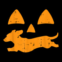 Pumpkin Eyes Dachshund Funny Halloween Jack O Lantern Dog T Shirt Fleece Short | Artistshot