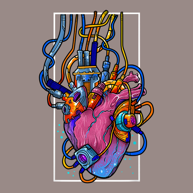 Cyborg Robot Heart Vaporwave Futuristic Cyberpunk Clothing T Shirt Vintage T-Shirt by jenneyljkalasoha | Artistshot