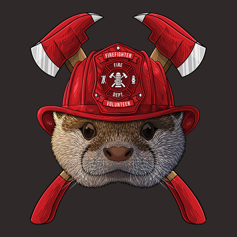 Firefighter Otter Fireman Boys Kids Fire Rescue Animal 258 Racerback Tank by pester | Artistshot