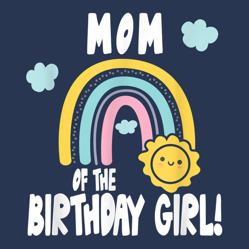 Rainbows & Sunshine Birthday Party Mom Of The Birthday Girl T Shirt Men Denim Jacket | Artistshot