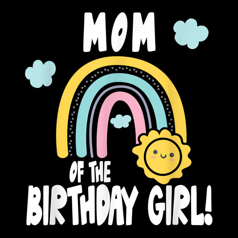 Rainbows & Sunshine Birthday Party Mom Of The Birthday Girl T Shirt Fleece Short | Artistshot