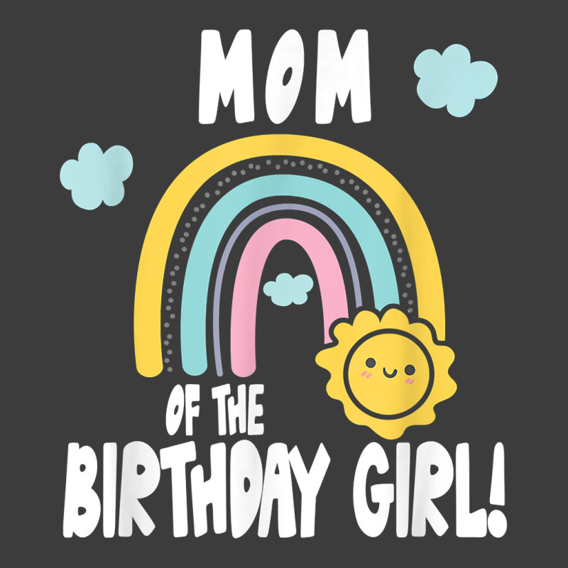 Rainbows & Sunshine Birthday Party Mom Of The Birthday Girl T Shirt Men's Polo Shirt | Artistshot