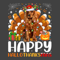 Cocker Spaniel Dog Halloween Christmas Happy Hallothanksmas Vintage T-shirt | Artistshot