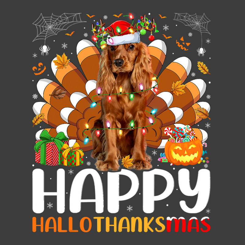 Cocker Spaniel Dog Halloween Christmas Happy Hallothanksmas Men's Polo Shirt by pester | Artistshot